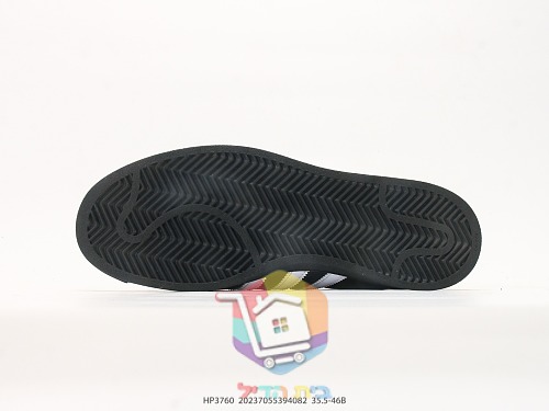 נעלי adidas Superstar Lo Pro, שחור, שחור עם פסים לבנים 6