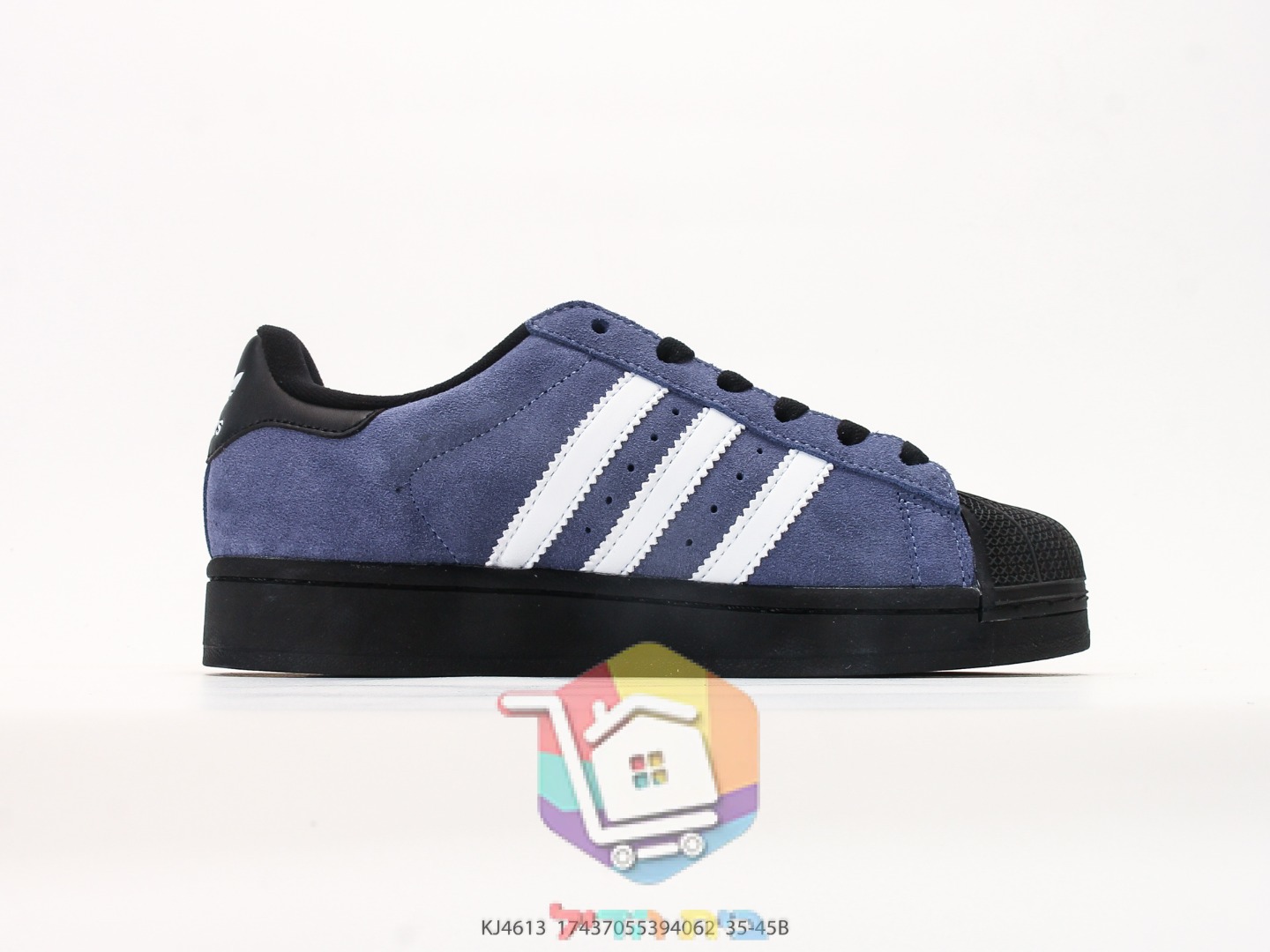 נעלי adidas Superstar מזמש כחול-סגול