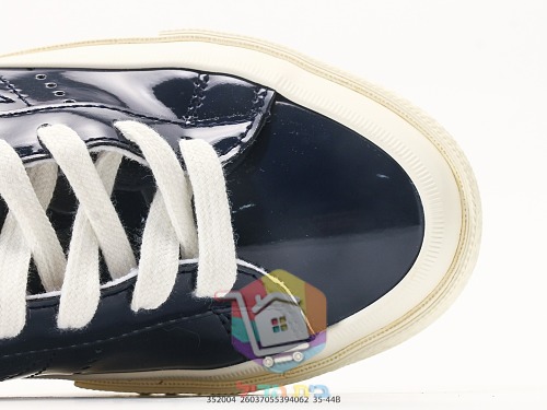 נעלי Converse One Star מעור לכה, כסף, תכלת, כחול כהה 2