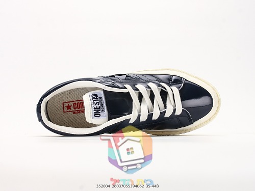 נעלי Converse One Star מעור לכה, כסף, תכלת, כחול כהה 7