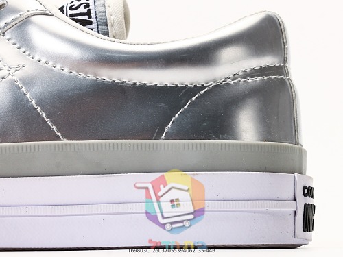 נעלי Converse One Star מעור לכה, כסף, תכלת, כחול כהה 23