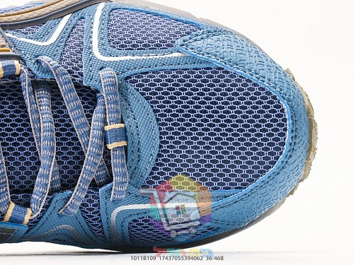 נעלי שטח ASICS Gel-Kahana 8, שמנת-חום, כחול-זהב 2