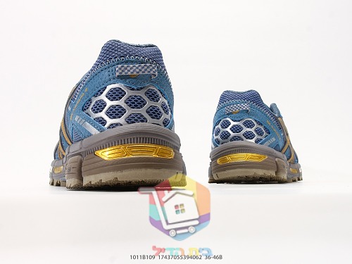 נעלי שטח ASICS Gel-Kahana 8, שמנת-חום, כחול-זהב 4