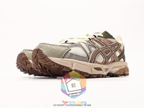 נעלי שטח ASICS Gel-Kahana 8, שמנת-חום, כחול-זהב 15