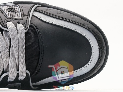 Louis Vuitton LV Trainer sneakers, tan suede or black and grey 3