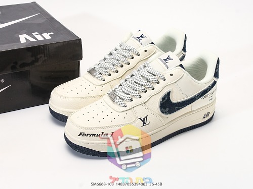 Nike Air Force 1 Low sneakers with a Formula 1 print, four colourways 1