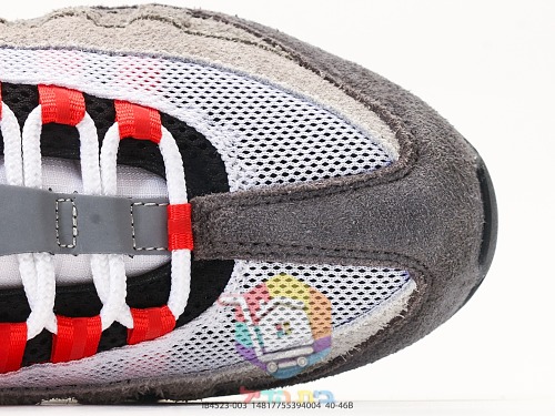 נעלי Undefeated x Nike Air Max 95, אפור ואדום 1