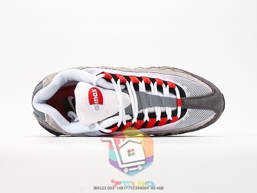 נעלי Undefeated x Nike Air Max 95, אפור ואדום 6