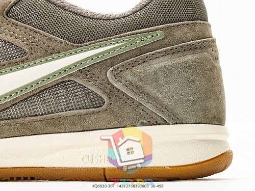 נעלי Nike Gato ירוק זית או שחור עם לוגו Supreme, תמונה 4