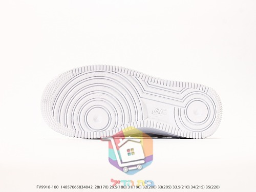 נעלי Nike Air Force 1 לילדים, לבן, תמונה 6