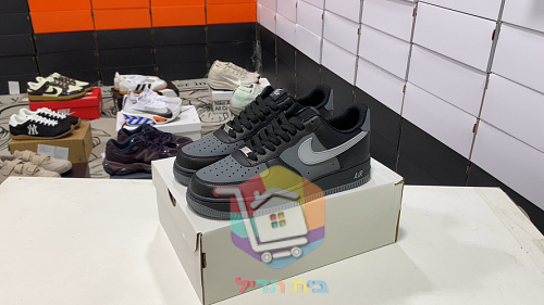 נעלי Nike Air Force 1 Low '07 LV8 שחור ואפור, תמונה 2