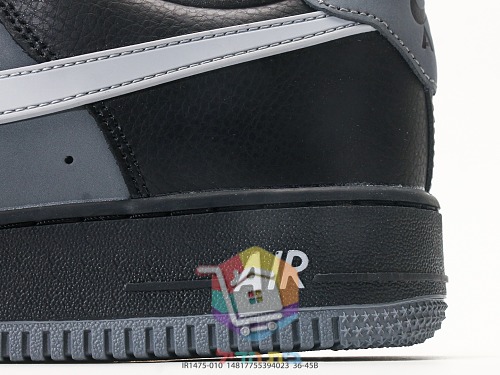 נעלי Nike Air Force 1 Low '07 LV8 שחור ואפור, תמונה 4