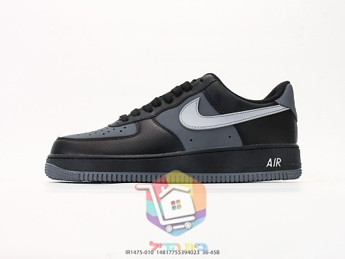 נעלי Nike Air Force 1 Low '07 LV8 שחור ואפור, תמונה 9