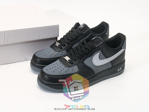 נעלי Nike Air Force 1 Low '07 LV8 שחור ואפור, תמונה 10