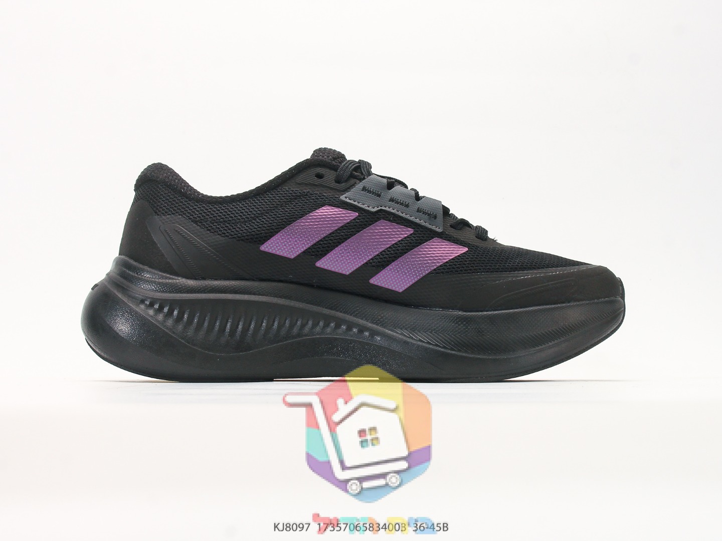 נעלי ריצה adidas Dreamcushion, אפור, שחור, אפרסק