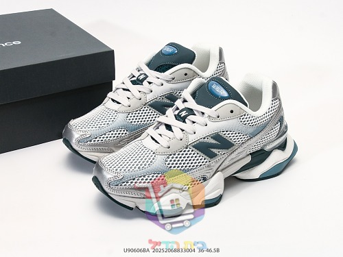 נעלי New Balance 9060 כסף וטורקיז כהה 10