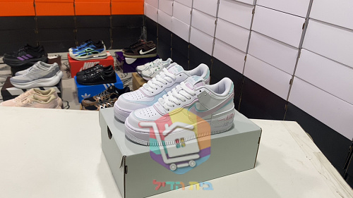 נעלי Nike Air Force 1 Shadow לבן, ורוד ותכלת 1