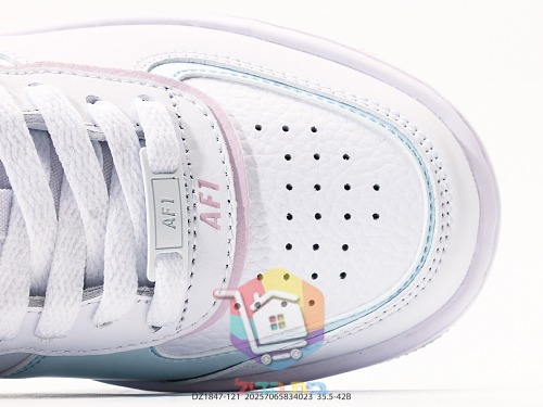 נעלי Nike Air Force 1 Shadow לבן, ורוד ותכלת 2