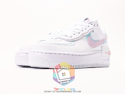 נעלי Nike Air Force 1 Shadow לבן, ורוד ותכלת 5