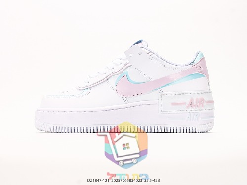 נעלי Nike Air Force 1 Shadow לבן, ורוד ותכלת 9