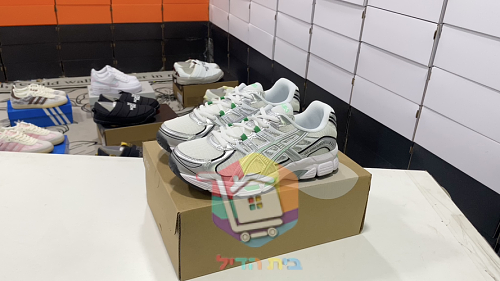נעלי ASICS GEL-Stratus MC, לבן, כסף וירוק 1