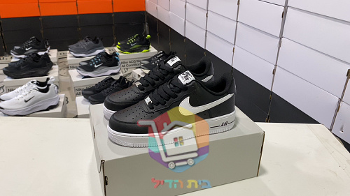 נעלי Nike Air Force 1 Low שחור ולבן או לבן וכחול כהה, תמונה 2