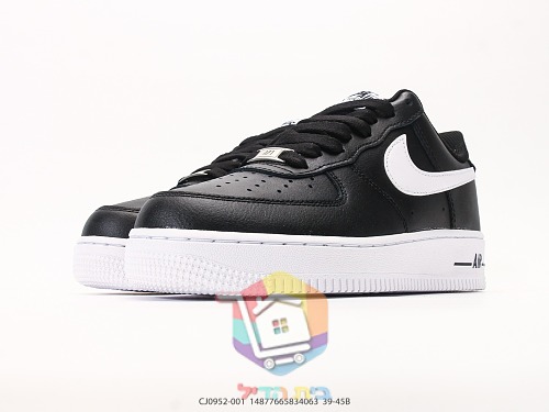 נעלי Nike Air Force 1 Low שחור ולבן או לבן וכחול כהה, תמונה 7