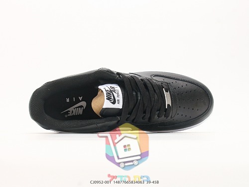 נעלי Nike Air Force 1 Low שחור ולבן או לבן וכחול כהה, תמונה 9