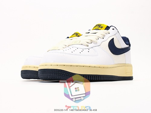 נעלי Nike Air Force 1 Low שחור ולבן או לבן וכחול כהה, תמונה 16