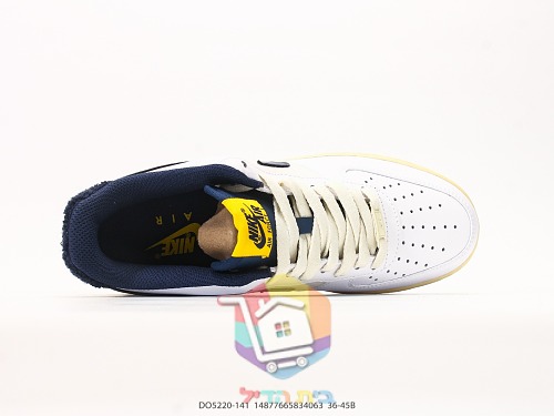 נעלי Nike Air Force 1 Low שחור ולבן או לבן וכחול כהה, תמונה 18