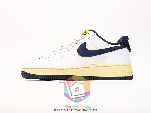 נעלי Nike Air Force 1 Low שחור ולבן או לבן וכחול כהה, תמונה 20