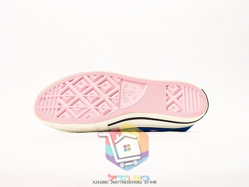נעלי Converse Chuck 70 נמוכות כחול עם רקמת דמות, תמונה 7