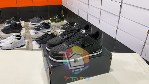 נעלי Nike Air Force 1 Low Woven שחור, תמונה 2