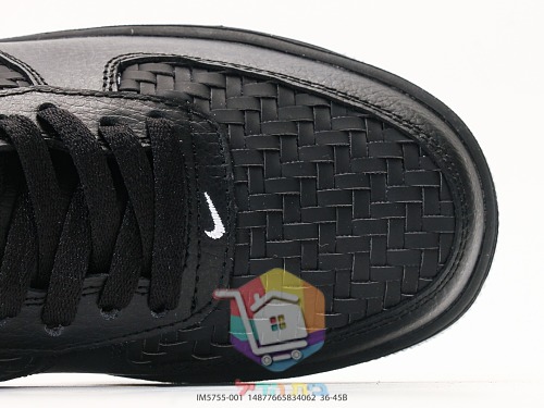 נעלי Nike Air Force 1 Low Woven שחור, תמונה 3