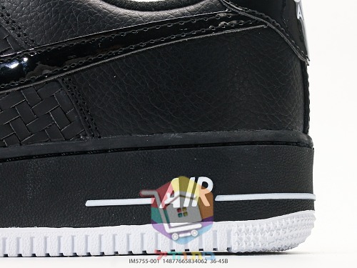 נעלי Nike Air Force 1 Low Woven שחור, תמונה 4