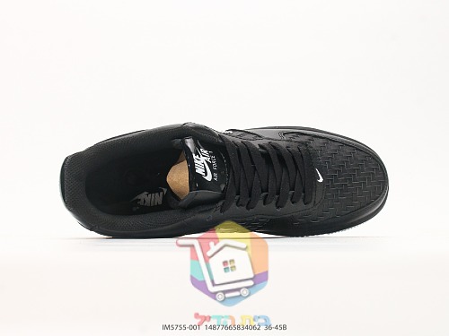 נעלי Nike Air Force 1 Low Woven שחור, תמונה 8