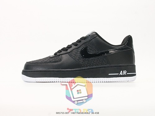 נעלי Nike Air Force 1 Low Woven שחור, תמונה 9