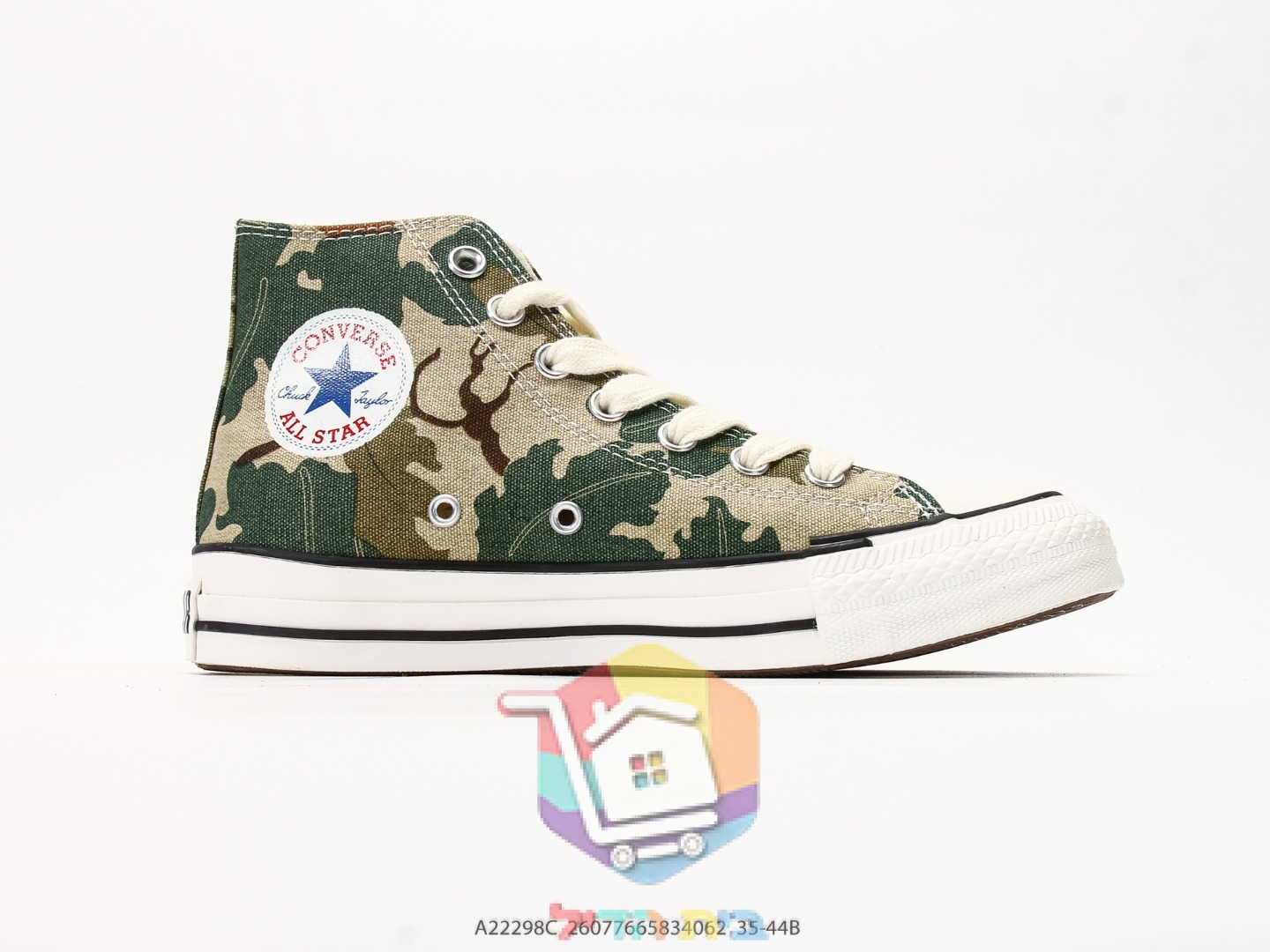 Converse Chuck Taylor Throwback Sneaker, Tarnmuster, niedrig oder hoch
