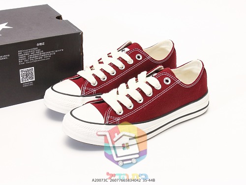 נעלי Converse Chuck Taylor Throwback שחור או בורדו, נמוכות או גבוהות, תמונה 2
