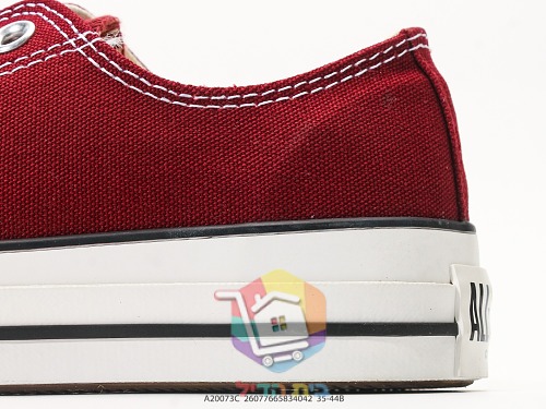 נעלי Converse Chuck Taylor Throwback שחור או בורדו, נמוכות או גבוהות, תמונה 4