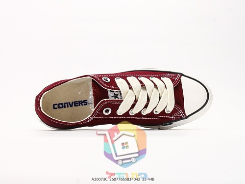 נעלי Converse Chuck Taylor Throwback שחור או בורדו, נמוכות או גבוהות, תמונה 8
