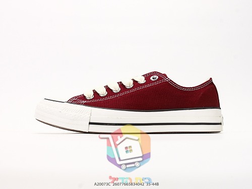 נעלי Converse Chuck Taylor Throwback שחור או בורדו, נמוכות או גבוהות, תמונה 9