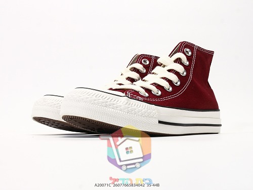 נעלי Converse Chuck Taylor Throwback שחור או בורדו, נמוכות או גבוהות, תמונה 24
