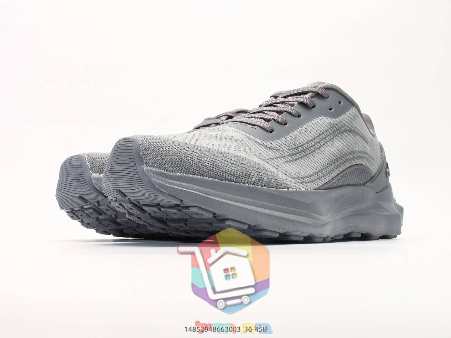 alo Sportschuhe in Grau mit gerillter Sohle