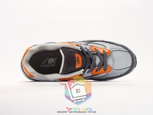 New Balance 992 in grauem Wildleder 27