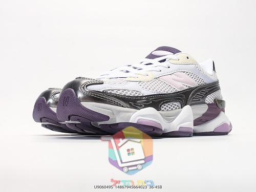 New Balance 9060 in Silber und Lila 5