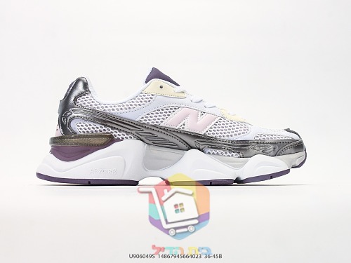 New Balance 9060 in Silber und Lila 8