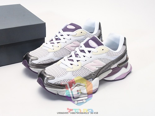New Balance 9060 in Silber und Lila 10