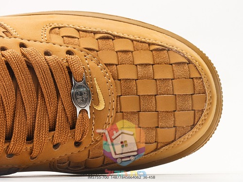 Nike Air Force 1 in geflochtenem Leder, zwei Farben 12