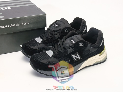 New Balance 992 Retro-Laufschuhe in Wildleder und Mesh 38